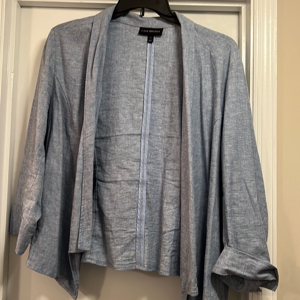 Lane Bryant size 24 linen blend jacket